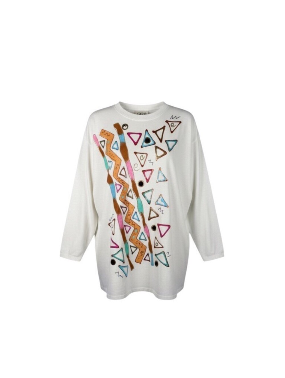 Vintage Cache 80s/90s Geometric Embellished T-Shirt